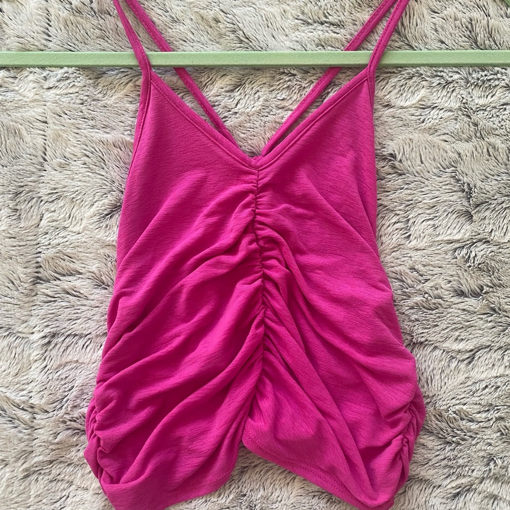 Urban Outfitters pink cross back tank top